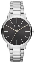 Armani Exchange Cayde AX2700 Men's Analog Watch – Black Dial with Silver Stainless Steel Bracelet
