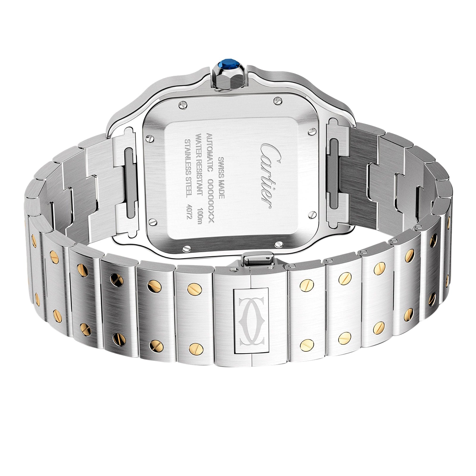 Santos de Cartier Large Model | 40mm, Two-Tone Steel & 18K Yellow Gold, Silver Dial