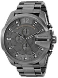 Diesel DZ4282 Mega Chief Chronograph Men's Watch – Grey Dial & Grey Stainless Steel Strap
