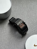 Nike D-Line Matte Black Analogue Watch with Orange Dial | Rare Collectible | Unisex Retro Sports Timepiece