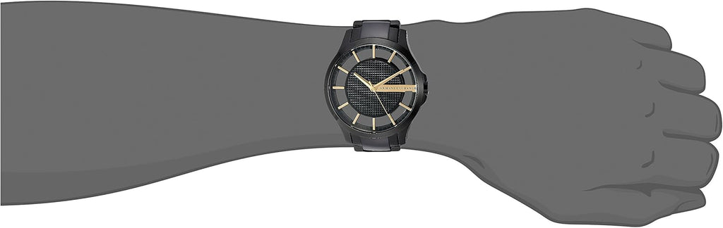 Armani Exchange Hampton Series AX2192 Men's Chronograph – Black Dial with Matching Black Stainless Steel Bracelet