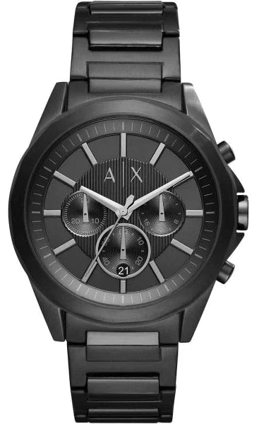 Armani Exchange Drexler AX2601 Men's Chronograph Watch – Black Dial with Black Stainless Steel Strap