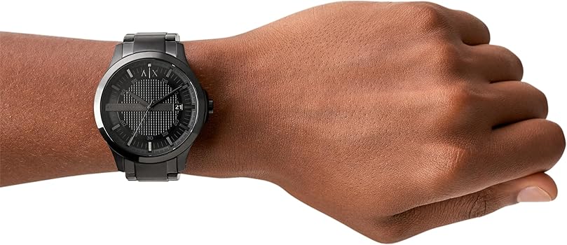 Armani Exchange Hampton AX2104 Men's Chronograph – Black Dial with Black Stainless Steel Strap