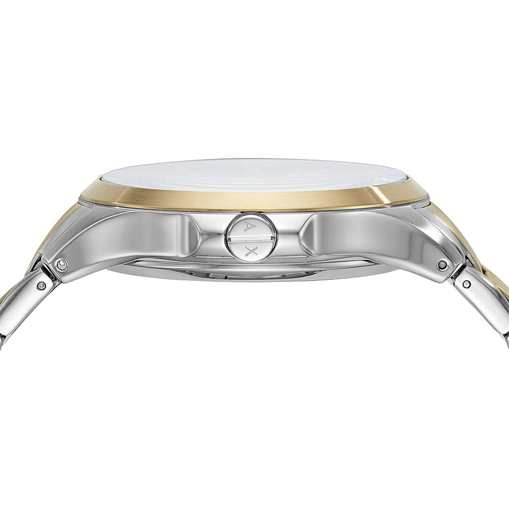 Armani Exchange Hampton Series AX2403 Men's Chronograph Watch – Grey Dial with Two-Tone Stainless Steel Band