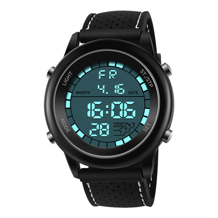 SANDA  411 Multifunctional Wports Watch Male Youth Fashion Model Male Waterproof Student Electronic Watch