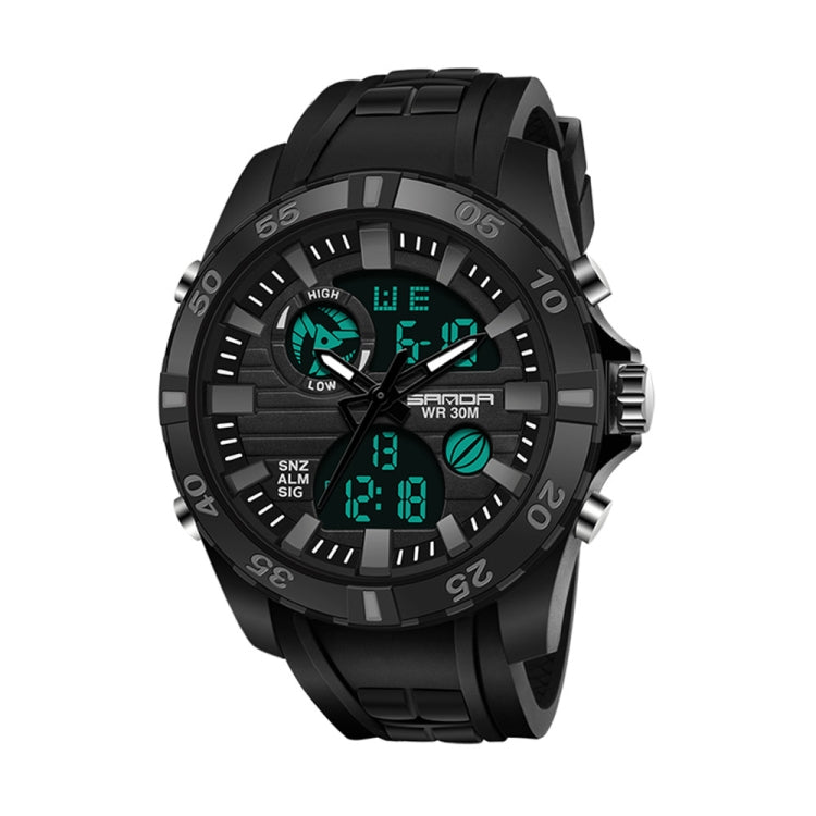 SANDA 791 Watch Genuine Fashion Sports Multifunction Electronic Watch Popular Men luminous Wrist Watch