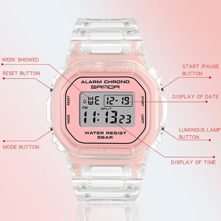SANDA 2009 Multifunctional Sports Waterproof Calendar Watch