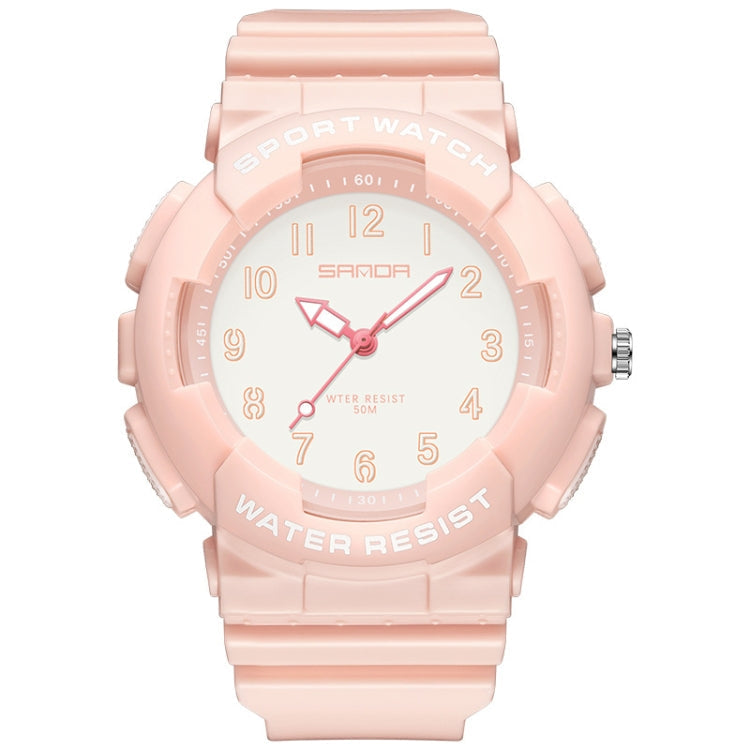 SANDA Small Fresh Digital All-match Waterproof Luminous Student Watch
