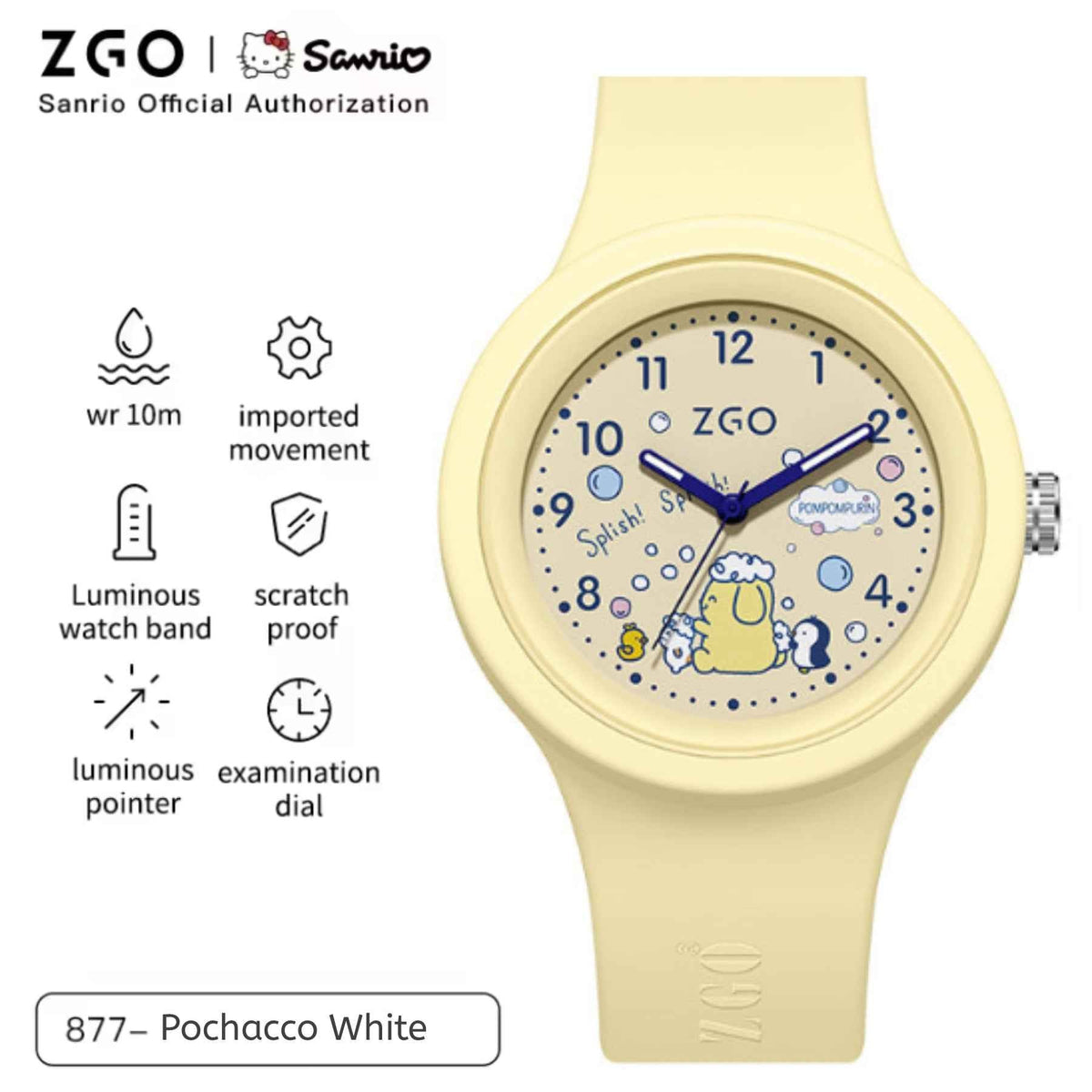 ZGO Sanrio Analog Student Watch