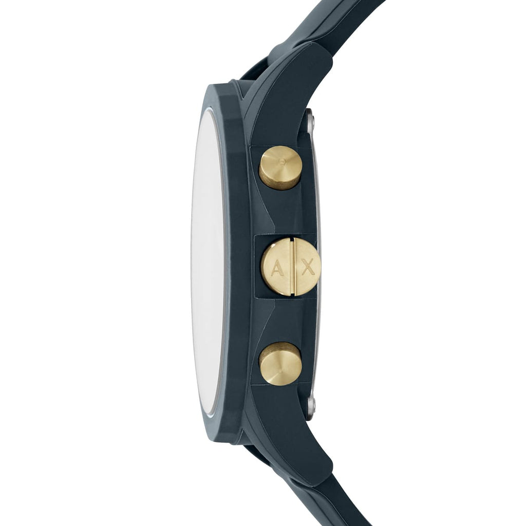 Armani Exchange Outerbanks AX7123 Men's Chronograph Watch – Grey Dial with Grey Silicone Strap
