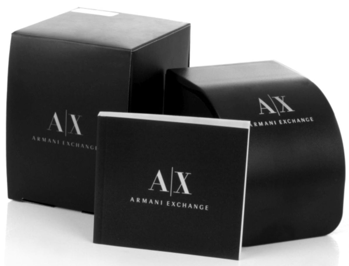 Armani Exchange Cayde AX2722 Men's Analog Watch – Grey Dial with Matching Grey Stainless Steel Strap