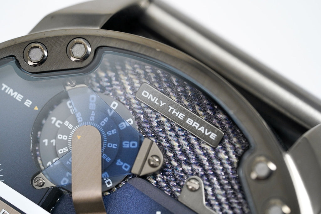 Diesel DZ7331 Big Daddy 2.0 Chronograph Men's Watch – Blue Dial & Grey Stainless Steel Strap