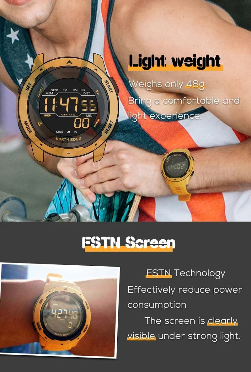 Digital Sports Watch - North Edge - Mars