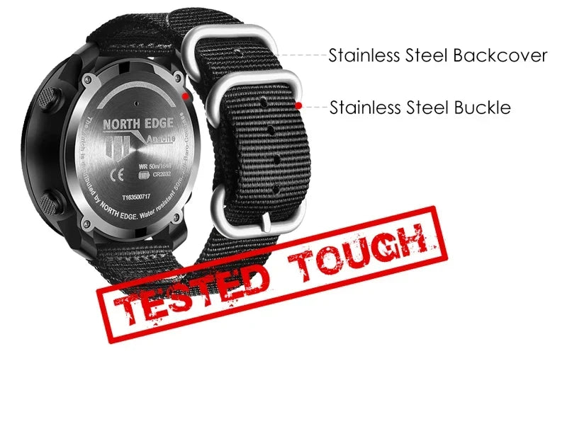 Outdoor Digital Watch - North Edge - Apache 3